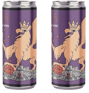 Zeus Party Birra VIOLA Birrificio La Gramigna - 2 Lattine Birra BLACKBERRY BERLINER WEISSE Artigianale 33cl Alc.4%