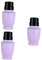 FOMIYES 3st Flasche Nagellackentferner Leere Reiseflaschen Leere Pumpspenderflasche Kosmetische Pumpflasche Spenderflasche Herunterdrücken Reisen Sauber Flüssige Flasche Violett