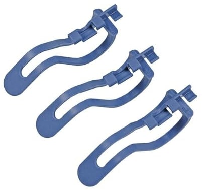 LUTH Premium Profi Parts Geschirrkorbklammern kompatibel mit Bosch 00423712 Kleinteilehalter für Kunststoffteile Deckel in Geschirrspüler 3stk