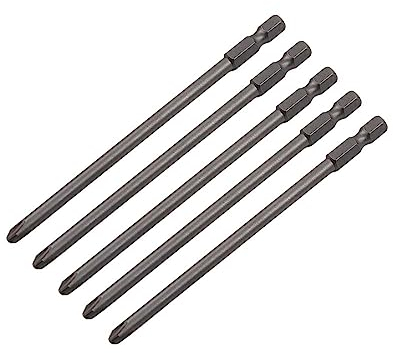 5-Piece Magnetic Long Hexagonal Cross Head Screwdriver Drill Set Compatible with Hilti SMD 57 SMD57 116 mm