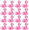 12 Pcs Flamingo Getränkehalter,Flamingo aufblasbare Getränkehalter Glitzer aufblasbare Tassenhalter Set,Flamingo Floating Getränke Halter für Erwachsene Kinder Schwimmbad Strand Bade (12)