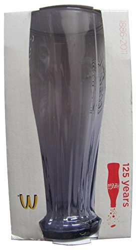 Coca C o l a & Mc Donald´s - 125 Jahre - farbiges Glas - Grau