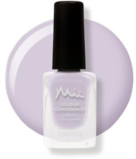 Mii Colour Confidence Quick Dry Nail Polish | Long Lasting Nail Polish & Fast Drying Nail Polish | Nail Strengthening Polish with Nourishing Formula | 14ml Nail Paint | She Humbled Him, Pale Lavender