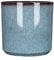 Garden Gear Blue Glazed Cylinder Planters 31cm Diameter Flower Pot Indoor and Outdoor Patio Pathway Durable Pot (1)