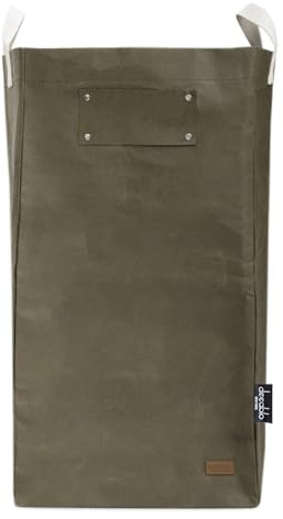 Deeablo New York - Sustainable Reusable Indoor Recycling Bin for Kitchen, Multipurpose Recycle Bin, Large Recycling Bins for Home, Washable Paper Bag for Recycling (Olive)