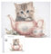 Jigsaw Puzzles for Adults Jigsaw Puzzle Cat Holding Teacup Challenging Game Puzzle with Letters on Back Personalized Puzzle Perfect for Game Nights Home Decor Gift