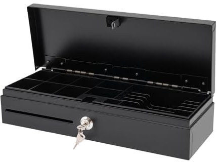 Elektronische Kassenschublade,Light-Duty Flip Top Kassenlade, Registrierkasse Schublade 12V Kasse Kassenlade Geldlade für POS-Belegdrucker System