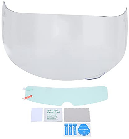 Gavigain Universal-Helmvisier, Motorradhelm-Objektiv, hochauflösendes Helmvisier, Windschutzscheibe, Kratzfest, Anti-Beschlag-Filmschutz, passend für K3SV K5 (Transparent)