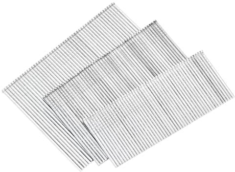 sourcing map 900Pcs 16 Gauge Brad Nails, 1-1/4,2,2-1/2 Length Straight Finishing Nails, Galvanized Carbon Steel Nails for Woodworking Construction Silver Blue