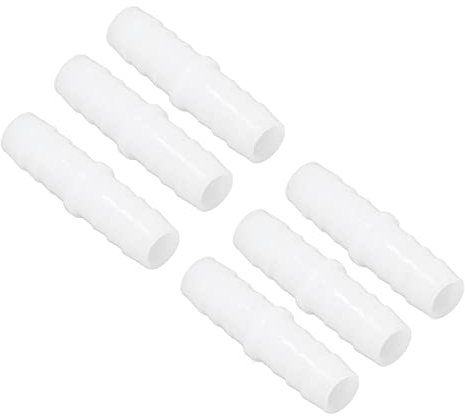 RASTKY 10er-Pack PE-Kunststoff-Schlauchverbinder mit Gerader Durchgangsverbindung für den Schlauchanschluss (14-14mm gerade durch)