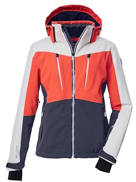 Killtec Damen Ksw 43 Wmn Ski Jckt Skijacke/Funktionsjacke mit abzippbarer Kapuze, Schneefang und Unterarmventilation