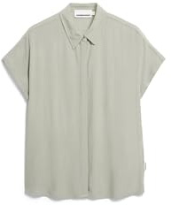 ARMEDANGELS Damen Bluse aus LENZING™ ECOVERO™ Viskose LARISAANA Relaxed Fit Seagreen S