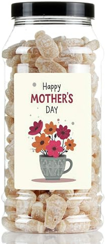 Mothers Day Dusted Milk Bottles Sweet Gift Jar by Just Treats - A Cup Full of Love - J9