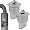 Bosmsaslad 2 Pcs Tappo Anti Odore Lavatrice, Tappo di Tenuta Lavatrice Tubo di Scarico, 35-40 mm Ointto Tubo Macchina Lavatrice, Tappo Scarico Lavatrice con Valvola, Antiodore Guarnizione in Silicone