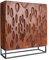Riess Ambiente Massives Highboard Dune 120cm - walnuss-braun schwarz - Akazienholz Metall - 3D-Design