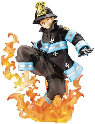 DEXSHUN Shinra Kusakabe Figur, Anime Figur, 16cm, Shinra Kusakabe Action Figure, PVC, Skulptur, Modell Statue, Dekoration, Sammlerstück, Figure Geschenk für Anime Fans