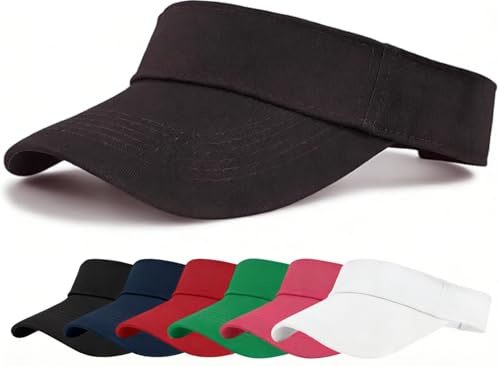 Zando Sun Visors for Women Adjustable UV Protection Golf Visor Hat Lightweight Empty Top Cap for Tennis Running
