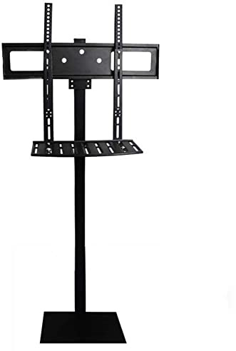 LWJSOCP TV-Ständer TV-Bodenständerhalterung mit Halterung und Ablage - für 32-65 Zoll Flachbildschirme, LED-, Plasma- und Curved-Fernseher - Tragkraft 50 kg / 110 lbs Beaut