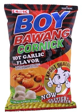 Boy Bawang frittierter Mais Snack | Hot Garlic | Scharf + Knoblauch