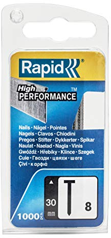Rapid 40109536 No. 8 Chiodi 30 mm, Acciaio