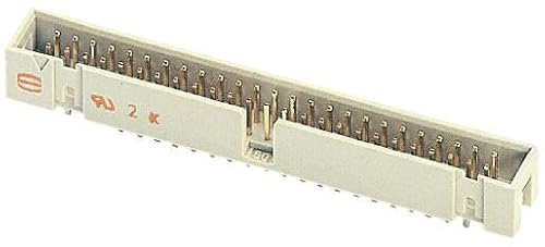 Harting SEK 18 Leiterplatten-Stiftleiste Gerade, 40-polig / 2-reihig, Raster 2.54mm, Kabel-Platine,