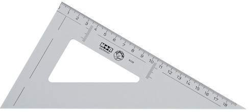 M+R 762320020 Winkel 60 Grad, 37 cm rauchtransparent Skala 27 cm