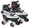 HUDORA Rollschuh Roller Skate in pink/schwarz - hochwertige Rollschuhe aus Nylon - Bequeme Kinder Rollschuhe über 4 Größen verstellbar - stilvolle Rollschuhe für Kinder & Jugendliche