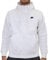 Nike Men's Sportswear Club Fleece Hooded Sweatshirt, White/White/Black, M