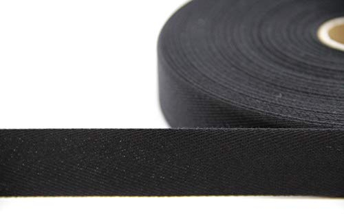 nts Nähtechnik 50m Rolle Köperband, Nahtband aus 84% Baumwolle (schwarz, 1)