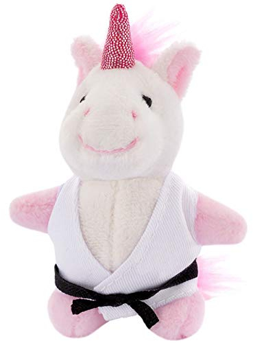 Bay Einhorn Leni PLÜSCH Schlüsselanhäger Mini-Plüschtiere Unicorn Pferd Glücksbringer Karate Judo Kickboxen Budo Kampfsport Ju Jutsu TKD Taekwonde BJJ Aikido Kick Boxen