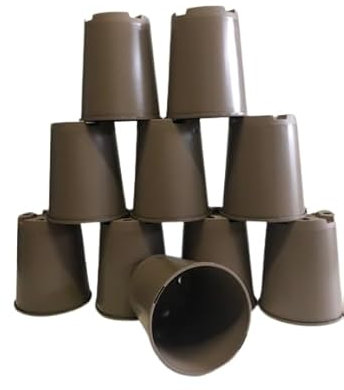 Recycled & Recyclable Plastic 3 Litre Rose Plant Pots/Flowerpots (x20)