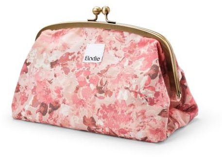 Elodie Details Zip&Go aus Baumwolle mit Breite Öffnung - Große Wickeltasche für Babyutensilien, Stilltäschchen, Kosmetiktasche, Waschtasche, Kulturbeutel, Tragbare Reisetasche - River Rose