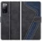 MOBESV Coque pour Samsung Galaxy S20 FE, Housse en Cuir Magnétique Fonction Stand Étui pour Samsung Galaxy S20 FE 4G / 5G, Élégant Noir