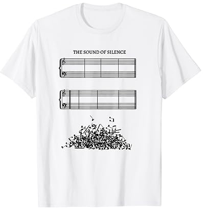 Notenblatt ohne Noten - The Sound of Silence Musiker Outfit T-Shirt