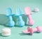KAZA DI BEBE – 2 PCS BPA Free Silicone Toddler Cutlery 100 % Food-Grade Silicone Baby Utensils - for Babies and Toddlers – Easy Grip - Easy Wipe Clean (Pink)