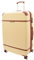 Vintage Style 4 Räder, Hartschalen-Gepäck, erweiterbar, leicht, Koffer, Reisetaschen, beige, Large | 69x48x30CM,112L,4.0KG, Erweiterbares Hartschalengepäck mit Drehrollen