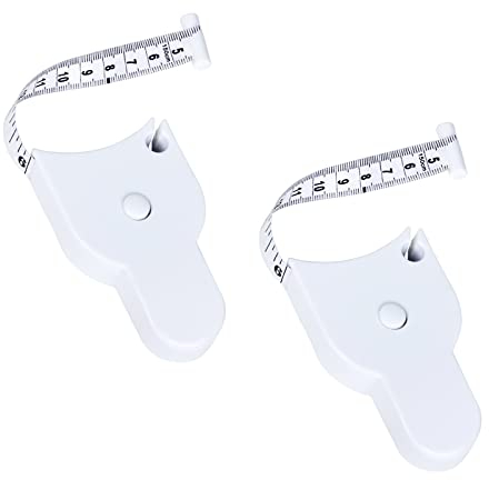 Zhongtou 2 x Maßband für Körper, weiches Körpermaßband, einziehbar, 150 cm, automatisches Mini-Teleskop-Maßband für Gewicht, Nähen, Taillenmessung