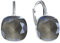 Damen Hängen Ohrringe Silber 925 mit Marken Kristalle Zirkonia - Schmuck Echt Silberne Hängende Ohrhanger für Frauen und Mädchen - Hängeohrringe Ideal Geschenk (Grey)