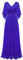 DRESSTELLS Abendkleid Damen Festlich Spitzenkleid für Hochzeit Chiffon Cape Ärmel Ballkleid Elegant Lang Brautkleid Standesamt Partykleid mit V-Rücken Royalblue L