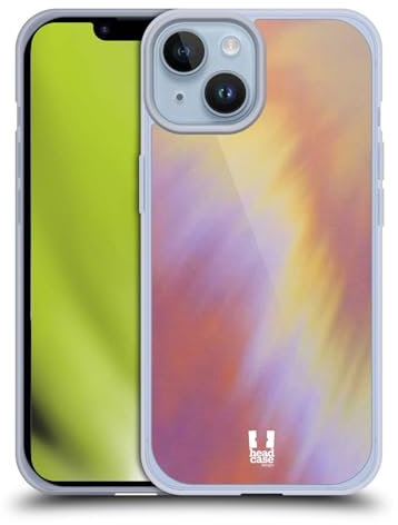 Head Case Designs Violett Batiken Gel Handyhülle Hülle [Militärischer Schutzgrad] Kompatibel mit Apple iPhone 14
