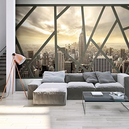 Papier Peint Mural 3D Fond De Salon Chambre Papier Peint New York City Coucher De Soleil Beau Paysage 3D Enfant Chambre Murale Salon Chambre Maternelle Centre D'Éduc 250 (largeur) x 175 (hauteur) cm