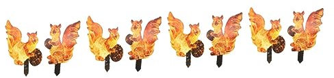 DOITOOL 8 Stück Garten- -Stecklinge Kolibri- Hausdekorationen Für Zuhause Sonnenblumen Dekor Leuchtturm-Lampe Beleuchteter Garten Ornament Rasenlampe