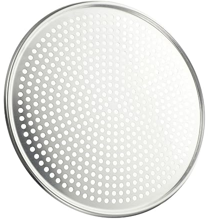 Ciieeo Pizzapfanne Pizza-zubehör Bratpfannen Mit Antihaftbeschichtung Spielmatten Für Den Boden Grillzubehör Für Den Grill Blech Runden Rundes Tablett Aluminiumlegierung