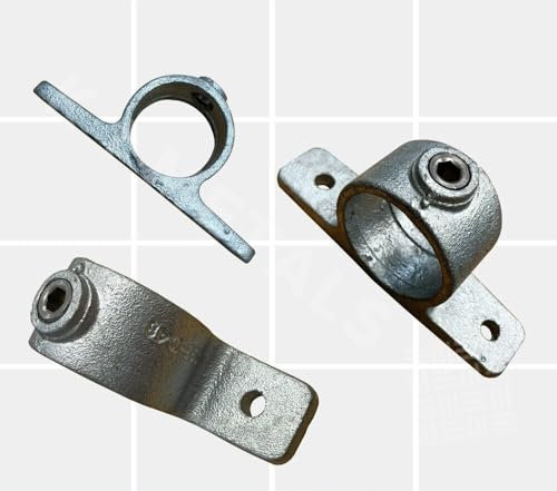 Galvanized Tube Fittings | Handrail System | Connector Pipe Fittings | Railing Steel Tubes | Galvanized Tubes (198 Double Lugged Bracket, 48mm OD Tube D48(Scaffold))