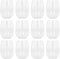 Argon Tableware Reusable Plastic Glasses - 300ml - Pack of 12 - Stemless Wine Glasses - Clear Cocktail Champagne Tumbler Drinking Cups for Garden, Parties, Weddings, BBQ and Picnic