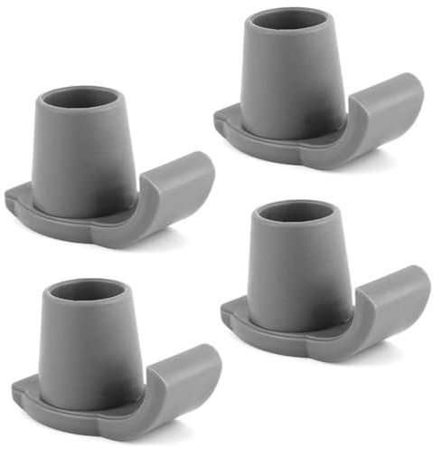 4 Pcs Universal Walker Glides Skis - Heavy Duty Rubber Ferrules for Walkers Assist Mobility Aid