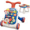 QDRAGON 3 en 1 Trotteur Bebe Enfants, Troteur Marche Détachable avec Vitesse Réglable et Table Activité d'éveil, Evolutif Chariot de Marche pour Bebe 12-36 Mois Garçon et Fille, Bleu
