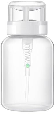 Gacqpli Appuyez sur le distributeur de bouteilles à pompe - Distributeur de pompe à acétone | Distributeur d'alcool Push Down Flacon distributeur de pompe vide pour vernis à ongles et démaquillant,