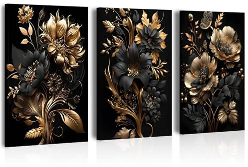 3 Stück Diamond Painting blumen für Erwachsene, Diamond Painting Kits for Adults, Diamond Painting Erwachsene zum Basteln, Diamant Malerei für Haus Dekoration, DIY diamond painting set (30*40cm)