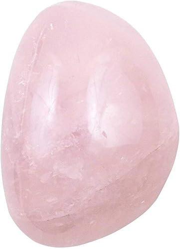 Galet en Quartz Rose de Madagascar, Pierre Naturelle de Lithothérapie, 1 Unité (3 à 4 cm)